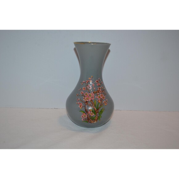 Vintage Vase Cherry Blossoms on Gray Perfect for Lego Flowers - Picture 3 of 5